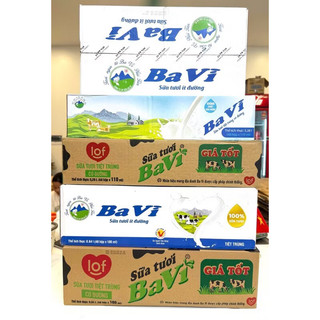  Thùng 48 hộp Ba Vì Sữa Tươi Có Đường ít đường 110ml 
