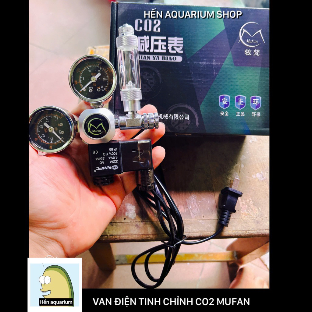 Van điện CO2 Mufan chính hãng cho hệ thống CO2 thủy sinh