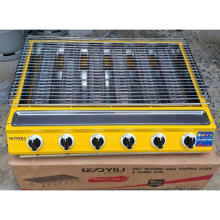 Bếp Nướng BBQ 6 họng dài ( loại đặc biệt ) redhome