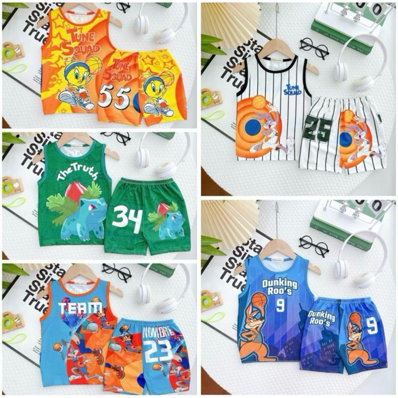 [8-30kg]Bộ Ba Lỗ Chất Thun Lạnh 3D - Bộ Ba Lỗ Kiểu Thể Thao Chất Thun Lạnh 3D Cho Bé