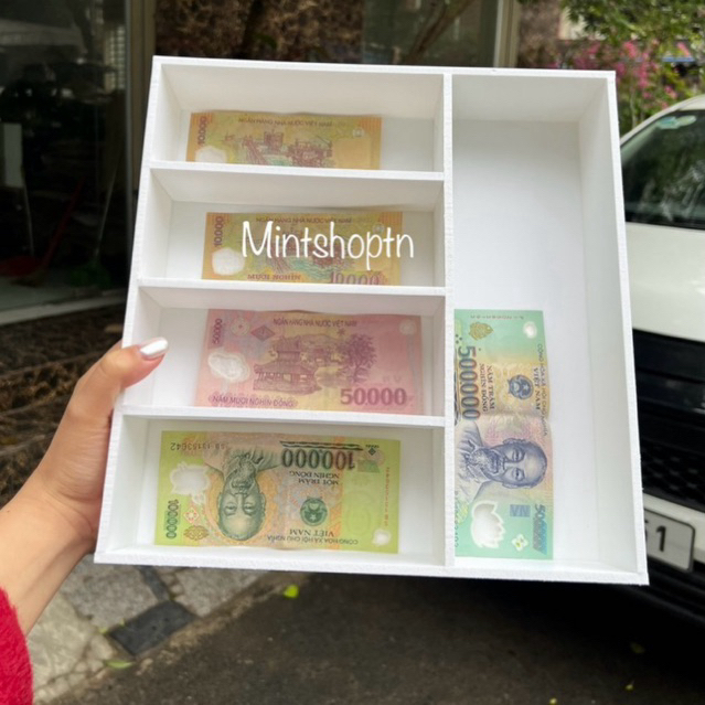 khay chia tiền thu ngân tiện dụng , khay chia tiền lẻ , kệ mỹ phẩm , khay để đồ trang trí