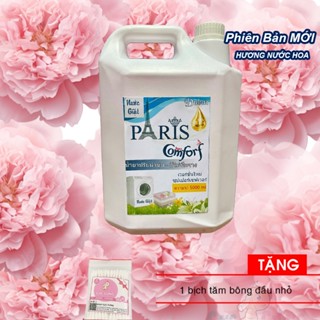 Nước giặt quần áo ComFORF Thái Lan 5L màu trắng Tặng 1 bịch tăm bông đầu nhỏ
