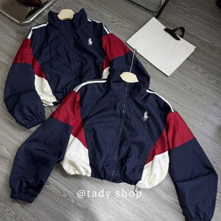 Áo Khoác Dù Gió Nữ Dáng Lửng 2 Lớp Cổ Cao Thêu Ngựa - Áo Khoác Bomber Dù Nữ Tady Shop AKD-018