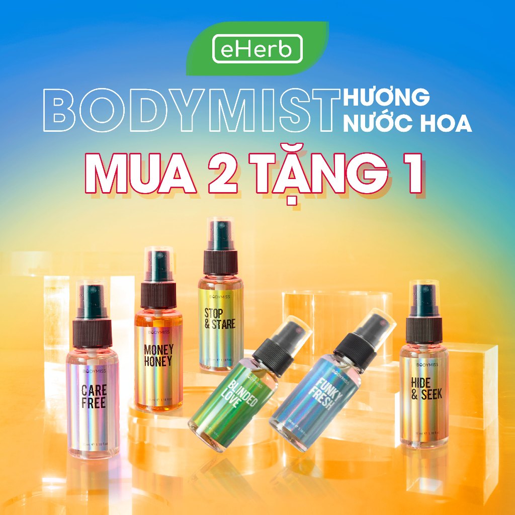 Bodymist Nước Hoa Xịt Thơm Body Unisex Nam Nữ Nhẹ Nhàng Lưu Hương Lâu BODYMISS 30ml (Chai)