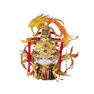 Mô Hình Kim Loại Lắp Ráp 3D MU Mèo Mị Nguyệt (112 mảnh, Miyue Kitty) YM-N146-R – MP1283