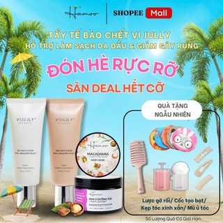  Tẩy Tế Bào Chết Da Đầu Vi Jully Và Ủ Tóc Phục Hồi Nước Hoa HAMOO 250gram Bộ Đôi Giúp Detox Da Đầu Giảm Gàu Phục Hồi 
