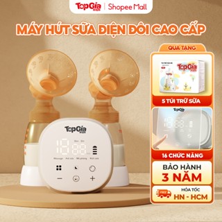 Máy hút sữa M5-03 TOPGIAKIDS lực hút MẠNH và ĐỀU 4 chế độ massage, hút sữa, kích sữa, mô phỏng