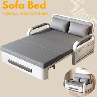  Giường sofa gấp đa năng MS495 bọc vải nano chống thấm siêu bền. sofa giường gấp gọn thành ghế thông minh KÈM GỐI 
