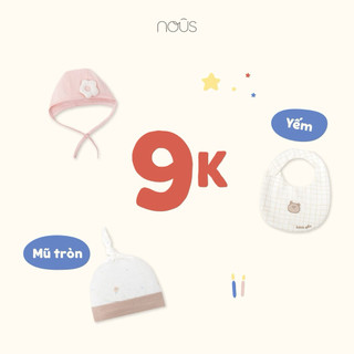 Set Mũ - Bao tay - Bao chân của Nous cho bé sơ sinh