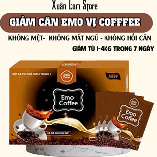   CHE TÊN + TẶNG QUÀ  Detox Giảm Cân Emo Coffee Giam Can- Giảm Mỡ Bụng Giảm Cân Cấp Tốc Sau 7 ngày 