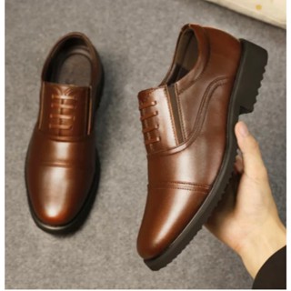GIÀY TÂY  NGKH Giày Nam Da Bò , Giày Da Nam Trung Niên G Thích Hợp Cho Đi Chơi Đi Làm Dự Tiệc Hàng Cao Cấp Bảo Hành 1năm