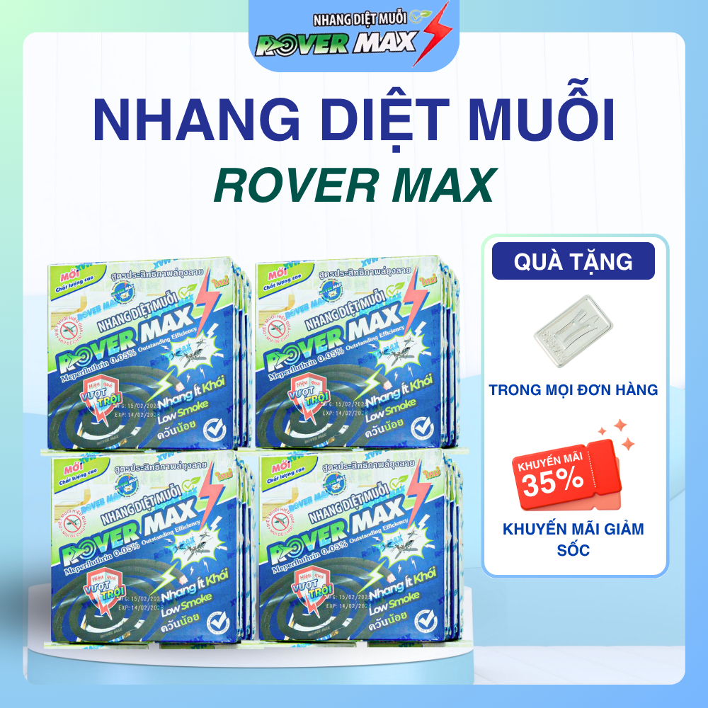 COMBO 20 hộp nhang diệt muỗi ít khói Rover Max