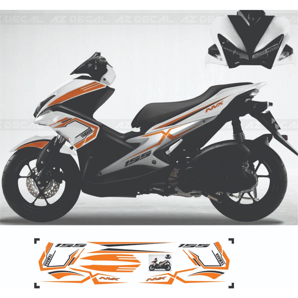 [ VIP ] Tem dan1  Xe NVX 2017 - 2023 Tem Dán Xe NVX 125/155 Đa Dạng Màu Cho Xe Trắng, Đen, Đỏ, Xanh 