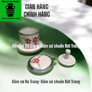 Phin pha cafe vẽ hoa đỏ