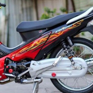 Bi Decal Tem rời lửa chữ Wave S đỏ đen cho Future Neo cực ngầu