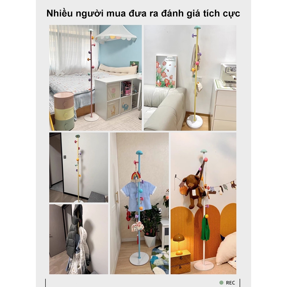 𝑻𝒓𝒐𝒚 Cây Treo Quần Áo Hình Nấm Dễ Thương Hoạt Hình Giá treo quần áo đứng chất Móc Treo Đa Năng | BigBuy360 - bigbuy360.vn