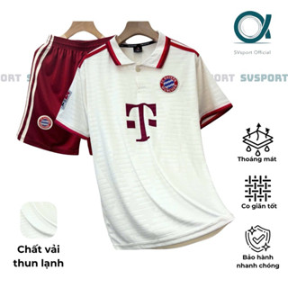Bộ quần áo bóng đá BAYERN KEM vải thun lạnh cao cấp Top Sport