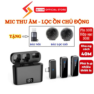 Mic Thu Âm Không Dây Cho Điện Thoại M31 - Bật Tắt Lọc Ồn - Micro Ghi Âm