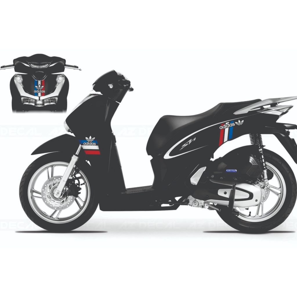 Tem dán Xe SH Đen  các Đời từ  2016 -2024 thiết kế đẹp , tem  Rời Dễ Dán Bền Màu rất nhiều mẫu lựa c