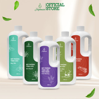  Bình refill xịt phòng tinh dầu Sả chanh Bạc hà Quế Bạch đàn chanh Oải Hương Julyhouse 1000ml khử mùi tốt 