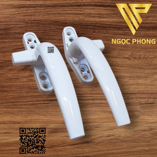 Tay gạt bầu trắng  sữa cửa sổ mở 8103