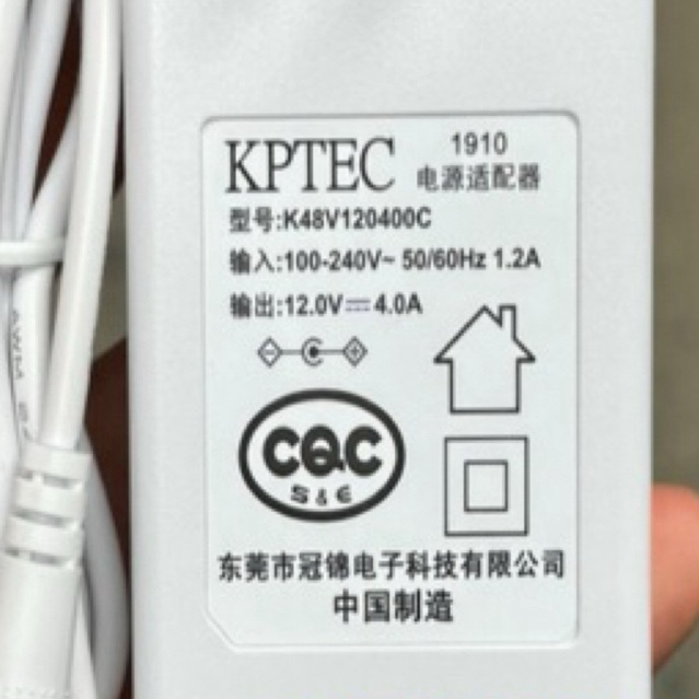 Nguồn adapter 12V 4A jack DC 5.5 * 2.1 mm