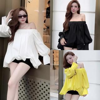 Áo Trễ Vai Dáng Rộng Tay Bồng - A605