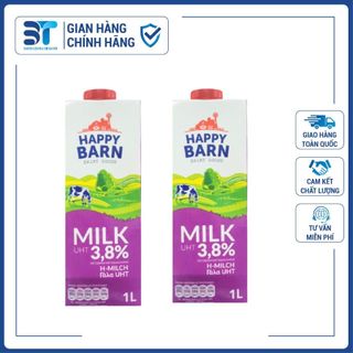 SỮA TƯƠI NGUYÊN KEM HAPPY BARN 1L 3.8%