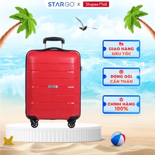   HỎA TỐC 2H  - Vali Nhựa Du Lịch STARGO TOPAZ - Size S M  20inch 24inch  - Khóa TSA - Nhựa PP Chịu Nhiệt Chống Va Đập 