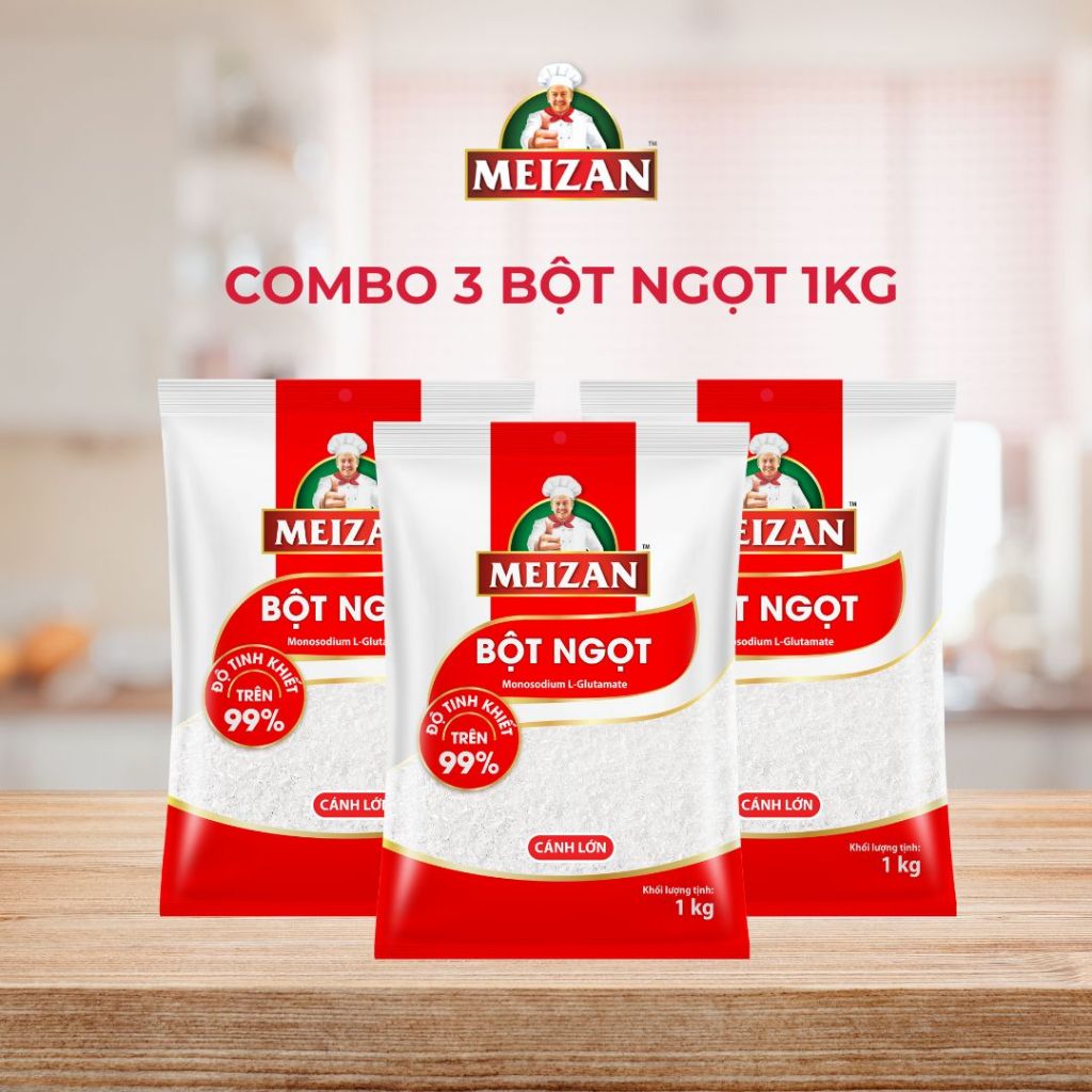 [LS] Combo 3 Bột ngọt Meizan Gói 1KG