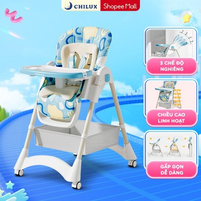 Ghế ăn dặm cho bé cao cấp Chilux Grow D - Đồng hành cùng mẹ sử dụng từ 6 tháng - 3 tuổi