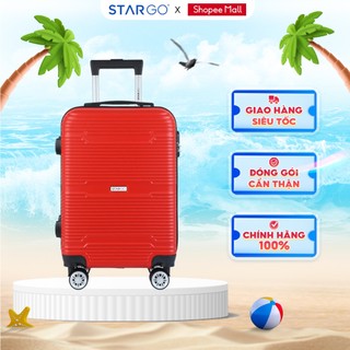   HỎA TỐC 2H  - Vali Nhựa Du Lịch STARGO LUJOSO - Size S M  20inch 24inch  - Khóa Số - Nhựa ABS - Chống Trầy 
