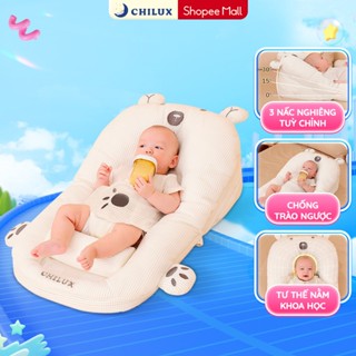  Gối chống trào ngược cho bé gấu trắng Chilux - Thiết kế 3 nấc nghiêng tuỳ chỉnh gối định hình 