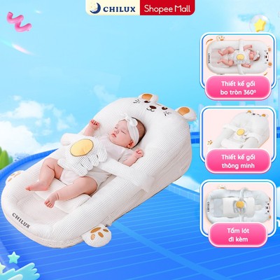 Gối chống trào ngược cho bé Hổ vàng Chilux - Thiết kế 3 nấc nghiêng tùy chỉnh, gối định hình