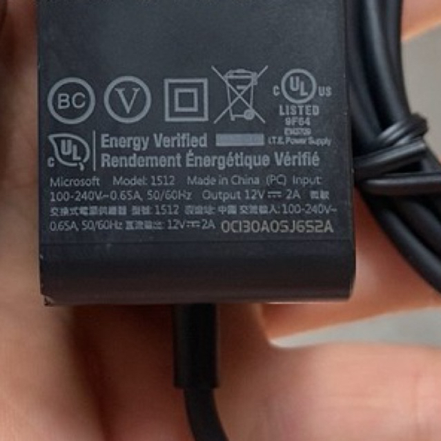 Sạc Microsoft Surface RT RT2 1513 1516 12V2A 24W zin bóc máy