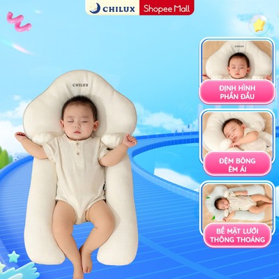 Gối chặn chữ U đa năng Chilux - Thiết kế thông minh chăm sóc giấc ngủ toàn diện cho bé