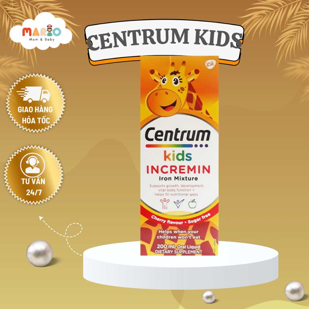 Siro ăn ngon Centrum Kids 200ml (Úc) 6m+ dành cho trẻ biếng ăn