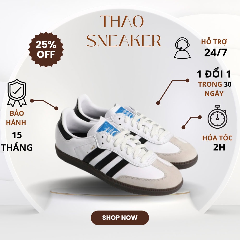 Giày Thể Thao Samb Nam Nữ, Giày Sneaker Đủ Màu Trắng Đen Full Box (CÓ HỖ TRỢ ĐỔI SIZE) || Sam
