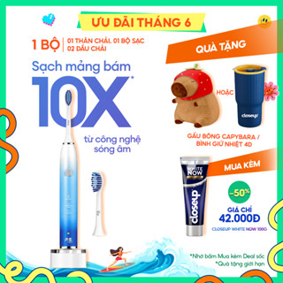 Bàn Chải Điện P/S S100 PRO - Công Nghệ Sóng Âm, Chải Sạch Mảng Bám Tới 10X