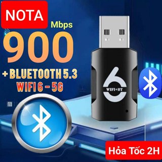   Hỏa Tốc  USB thu WiFi 6 - 900Mbps bluetooth và usb WiFi 5 600Mbps 5G 1300 1800 PRO- nâng cấp wifi lên 5G cho PC laptop 