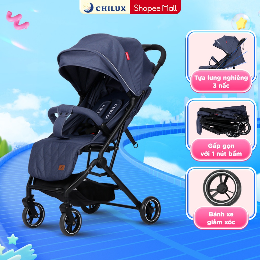 Xe đẩy gấp gọn Chilux M02 - Thiết kế khoa học, Tính năng vượt trội