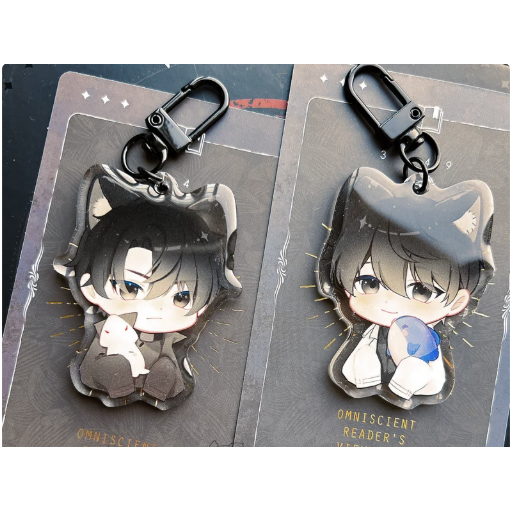 Omniscient Reader's Viewpoint ORV Kim Dokja KDJ and YJH Squid and Sunfish Keychain Charm