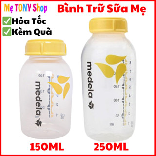   150ml 250ml  Bình Trữ Sữa Mẹ-Cổ Hẹp-Kèm Nắp  An Toàn Cho Bé  