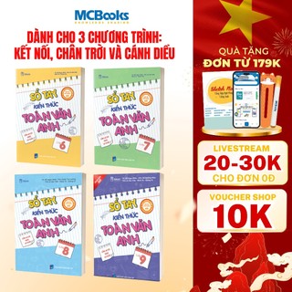 Sách - Combo Sổ tay kiến thức Toán - Văn - Anh THCS  (Dành cho cả 3 bộ sách: Kết nối, tri thức và cánh diều)