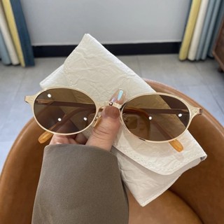 VIEVA Kính râm chống tia cực tím hình bầu dục bằng kim loại cổ điển của Mỹ 2025 dành cho nữ