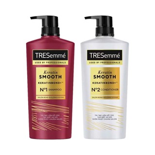 Combo Dầu Gội/ Dầu Xả Tresemme 640g Suôn Mượt Vào Nếp Chuẩn Salon Date Mới
