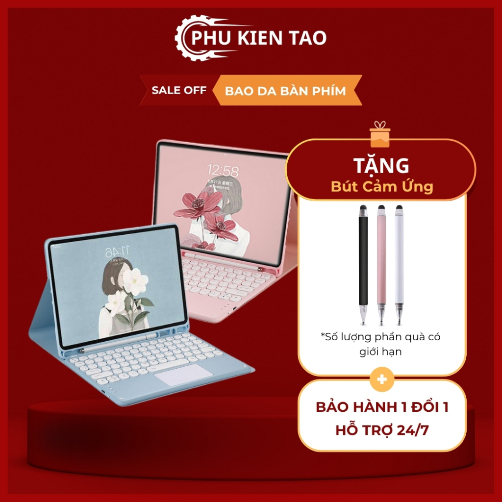 Bao da bàn phím touchpad tròn cho SamSung Galaxy Tab S10, S10+, S10FE,  S9, Tab S9 +, Tab S9 Ultra, 