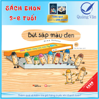 Sách ehon nhật bản - bút sáp màu đen