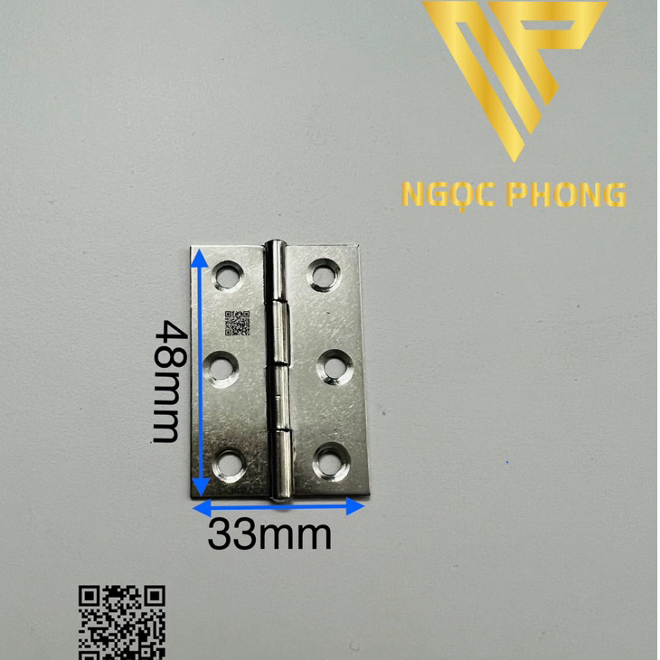 [ Hộp 20cái]   Bản lề lá tủ inox 50mm