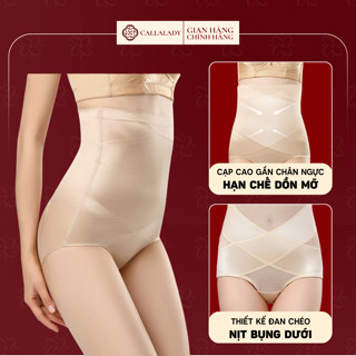 Quần gen định hình Callalady nịt bụng dưới giảm mỡ nâng mông siết eo cao cấp chất liệu lụa băng mềm mại thoáng khí 27
